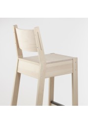 NORRÅKER Bar stool with backrest