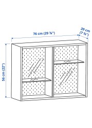 UPPSPEL Glass-door cab/pgbrd/2 acc sets