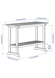 BONDHOLMEN Console table, outdoor