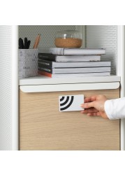 BEKANT Storage unit with smart lock