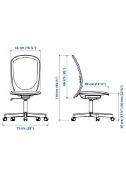 TROTTEN/FLINTAN / EKENABBEN Desk and storage combination