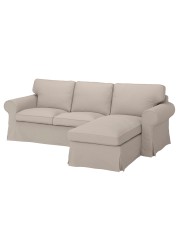 EKTORP 3-seat sofa with chaise longue