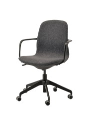 LÅNGFJÄLL Office chair with armrests