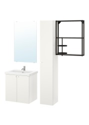 ENHET / TVÄLLEN Bathroom furniture, set of 13