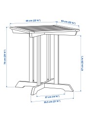 BONDHOLMEN Table, outdoor