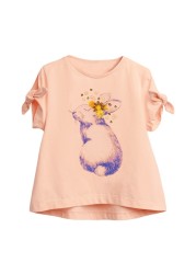 Little maven 2022 summer baby girls T-shirt cotton soft and comfortable lovely tops baby boy children casual clothes