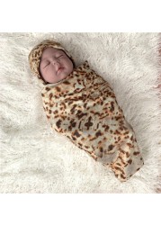 1 Set Burrito Flour Tortilla Baby Blanket Swaddle 100% Cotton Fleece Blanket Sleeping Swaddle Wrap Baby Sleep Cap