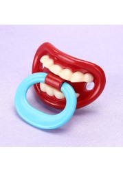 1/2pcs Baby Silicone Pacifier Funny Mustache Lip Shape Pacifier Doll Nipple Teething Toddler Pacy Orthodontic Soother Pacifier