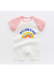 2022 Summer Short Sleeve Baby Girl Romper Cotton Infant Girls Clothes 0-3 Years Toddler Girl Romper Newborn Clothes Jumpsuits