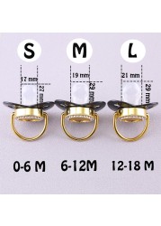 Premium BPA Free Baby Pacifier Personalized All Names Gold Buckle Baby Shower Gift 0-18 Months