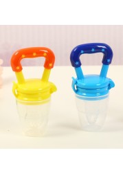 2 in 1 Baby Nibbler Pacifiers Feeder Cartoon Kids Fruit Food Feeding Nipples Safe Feeding Supplies Nipple Nipple