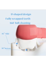 Infant Children Toothbrush 360 Degree U-Shape Oral Cleaning Silicone Brushing Kids Teeth Dental Care Hand-Version