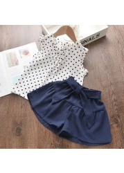 Kids Girls Clothing Sets Summer New Style Brand Baby Girls Clothes Short Sleeve T-shirt + Pant Dress 2pcs Children Clothing Suits