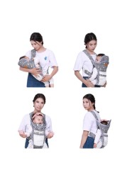 New Baby Carrier Double Shoulder Mesh Breathable Soft Multifunctional Mother Sling Wrap Baby Kangaroo Adjustable Safety Carrier