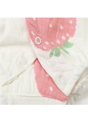 LAUDKA 0-24M Summer Newborn Baby Girls Cotton Underwear Baby Underwear Strawberry Print Infant Girls 2022