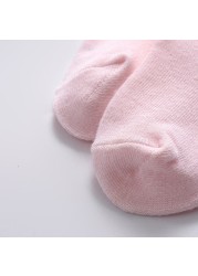 Cotton Pantyhose for Girls Big Bow Knee High Long Socks for Kids No Slip Princess Children Tights Autumn Winter Style