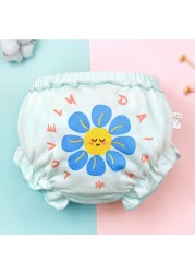 Baby Girls Briefs Panties For Kids Underwear Children Underpants Cotton Bread Pants Duck Flower Rabbit Pattern 4pcs/lot