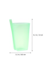 4pcs Candy Color Sippy Water Cups Practical Large Capacity Straw Cups For Children Kids Random Color