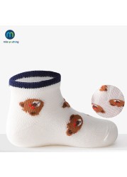 5pairs/lot Newborn Short Baby Boy Socks Spring Summer Thin Mesh Baby Socks for Girls Cotton Socks for Children Kids Miaoyoutong