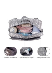 Diaper Bag Baby Stroller Bag Organizer Bag Multifunctional Nappy Nursing Mother Waterproof Polyester Baby Diaper Bag For Babies