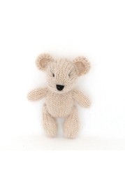 Newborn Teddy Bear Photography Accessories Knit Angola Teddy Rabbit Stuffed Animal Toy Photo Accessories