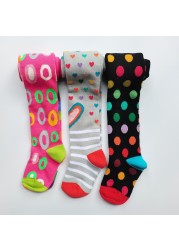 3pcs Girls Plaid Tights Kids Socks Spring Autumn Christmas Baby Girl Clothes Floral Striped Tights For Girls Pantyhose