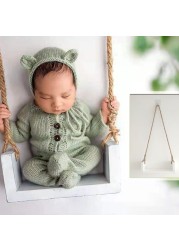 Newborn Photography Props Photo Swing Seats With Beautiful Flower Vine Baby Photo Studio Shoot Photo Studio Equipment