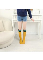 Kids Boys Toddlers Girls Socks Knee High Long Soft Cotton Baby Socks Stripped Children Socks School Clothes 4-9 Years