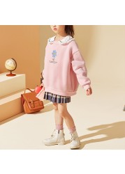 Ton Lion Kids Printed Long Sleeve Spring and Autumn Girls Fashion Casual Loose Round Neck Sweater 5-12 Years