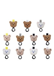 Cartoon Bear Adjustable Baby Stroller Hanging Hook Shopping Cart Hook Trolley Organizer Pushchair Hanger Hanging Hook