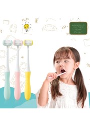 Baby Training Toothbrush Oral Care Baby Toothbrush Safety Triple Ribbon Brush Kindergarten Oral Health Care Products