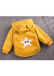 2020 Autumn Hooded Sweater For Kids Back To School Plush Tops Cartoon Print Outerwear Baby Boy Fashion Clothes