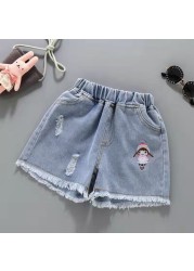 2022 Kids Baby Girl Summer Denim Clothes Shorts Shorts Jeans Children's Clothing Girl Casual Short Pants Infant Bottoms 3 -12Yer