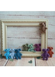 Newborn Teddy Bear Knit Mohair Animal Stuffer Photography Props Crochet Baby Photo Shoot