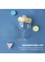 Baby Cup No Leak Baby Sippy Cup Wine Glass Infant Toddlers Feeding Cup Anti Fall Drinks Mug Milk Bottle With Lid For Baby