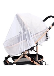 Mesh On Stroller Infant Baby Stroller Accessories Mosquito Net Protection Kids Pushchair Fly Midge Insect Bug Cover