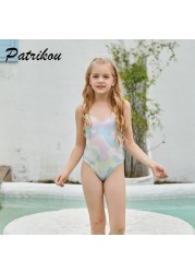 6-10 Years Summer Beach Toddler Girls One Piece Swimsuit Bathing Suit Sleeveless Kids Clothes Floral Bikini Bathing Suit