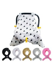 Colorful Baby Car Seat Accessories Plastic Pushchair Toy Clip Stroller Stroller Connect To Hook Cover Blanket Mosquito Net Clip