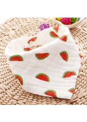 Baby Towel Newborn Cotton Triangle Burp Cloth Waterproof Bandana Bibs Baby Feeding Smock Burp Cloths Gauze Saliva Towel Baby Stuff