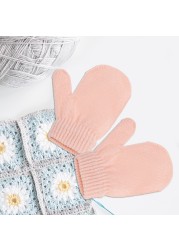 Winter Protection Baby Hats Kids Autumn Warm Knitted Winter Hat Newborn Baby Cute Gloves Hats For 6-48 Months