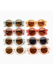 Kids Sunglasses Cute Round Sunglasses Child Colorful Toddler Glasses Eyewear UV400 Protection For Children Boys Girls