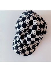 MILANCEL 2022 Spring New Kids Hat Smile Print Girls Peaked Cap Korean Casual Boys Hat Fashion Children Hat