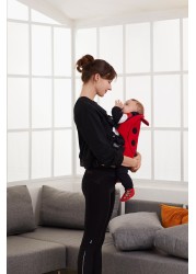 Baby carrier in the shape of a beetle, unisex, kangaroo c-helps maintain the position of the spine