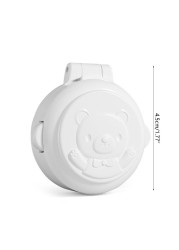 Round Button Cover Child Safety Lock With Cartoon Design Protective Cover QX2D