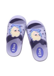 Disney Summer New Frozen Princess Slippers Non-slip Home Indoor Boys Mickey Mouse Cute Princess Off-Beach Shoes