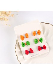 6pcs/set Baby Girls Bow Hair Barrette Kids Hairgrips Headwear Girl Hairpins Children Hairgrips Baby Hair Accessories