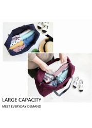 2021 new nylon foldable travel bags unisex large capacity luggage women bags waterproof men free shipping