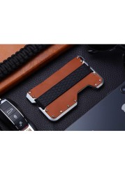 SEMORID-Multifunctional Anti-theft Anti-Rfid Metal Card Holder for Men,Small Smart Simple Wallet