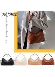 Women PU Leather Soft Shoulder Bag Embroidery Underarm Bag Female Luxury Clutch Bag Handbags for Shopping Traveling