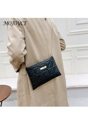 Women Shoulder Bags Fashion PU Leather Underarm Bags Pure Color All-Match Lattice Style Shopping Bags Designer Clutch